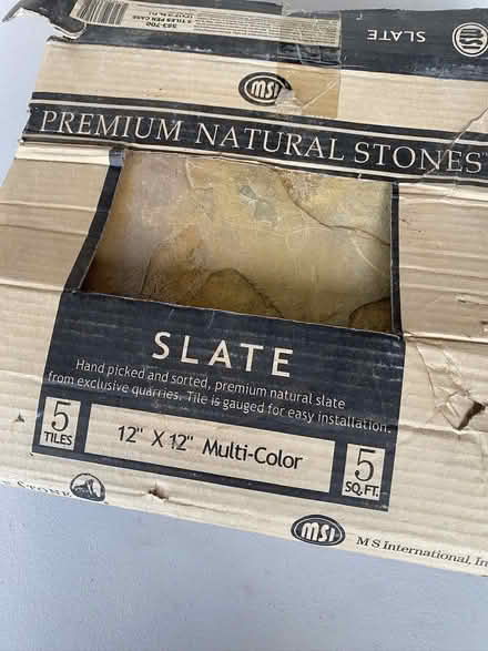 Photo of free 12 x 12" multicolored slate tiles (Pleasant Hill) #1