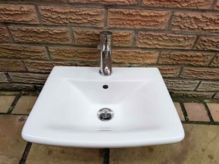 Photo of free Bathroom/WC Sink & Tap - Good Condition (Birchgate Close SK10) #1