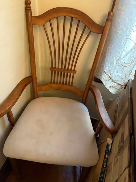 Photo of free Wooden chair (Belmont) #1