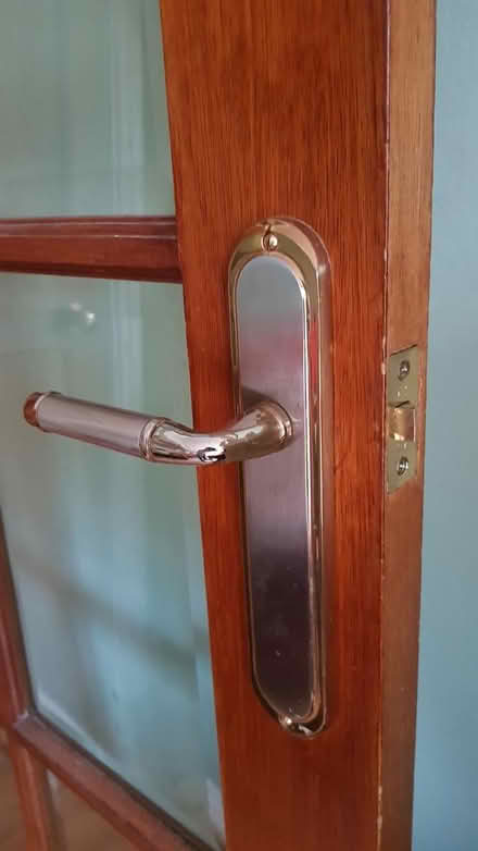 Photo of free 3 solid wood and glass doors (Eastville BS5) #3