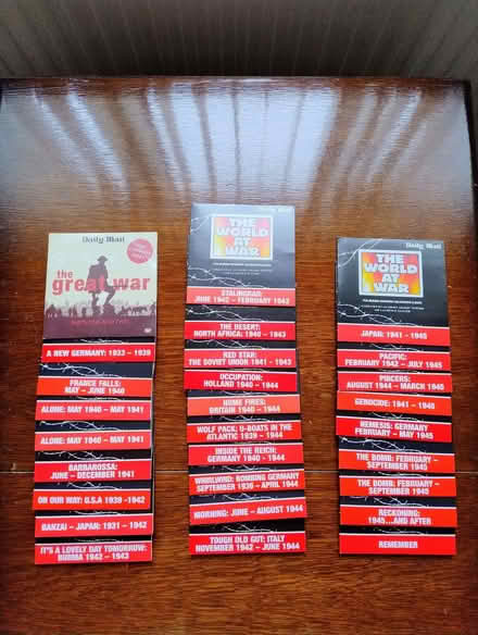 Photo of free The World at War DVD's (Newton CF36) #1
