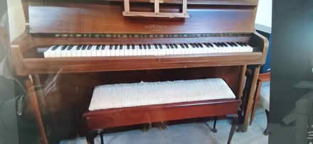 Photo of free Hopkinson upright piano & stool (Pick up from welcome bay tga) #1