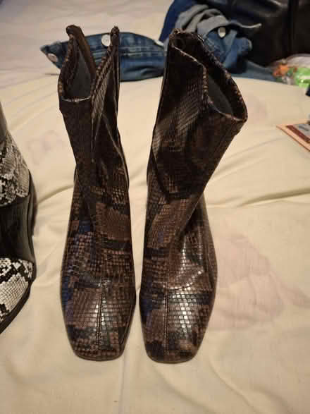 Photo of free Boots Size 5 - Snakeskin Pattern (M32 Stretford) #1