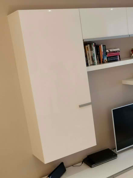 Photo of free Wall-mounted cabinet in white high-gloss finish (Surrey Quays SE16) #1