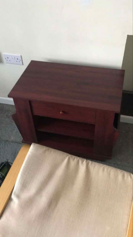 Photo of free Genuine red leather 3-seat sofa and side table (Downton SP5) #2