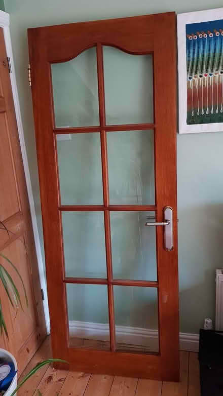 Photo of free 3 solid wood and glass doors (Eastville BS5) #2