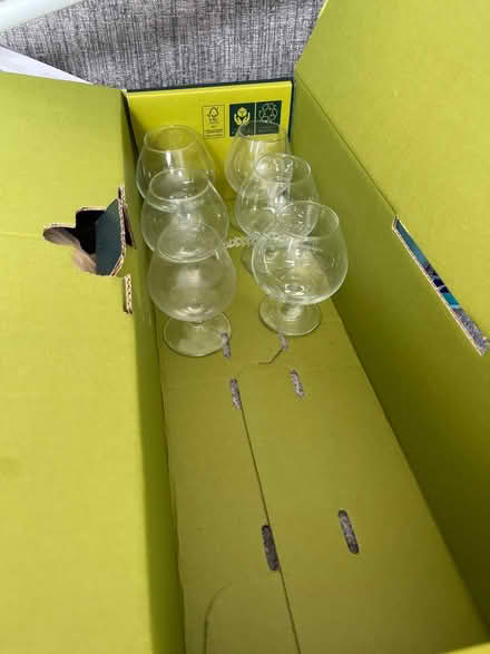 Photo of free 5 matching brandy glasses (Barton le clay MK45) #1