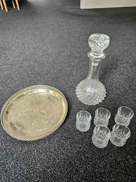 Photo of free Decanter, glasses & tray (Harlow CM19) #2