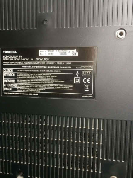 Photo of free Toshiba 37 inch TV (Earls Barton NN6) #4