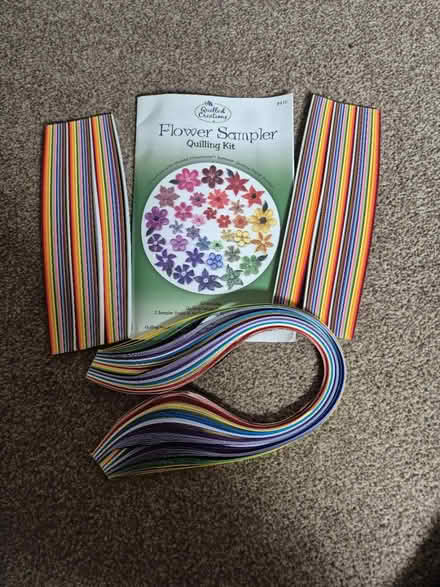 Photo of free Quilling paper and flower book (Canford Heath BH17) #1