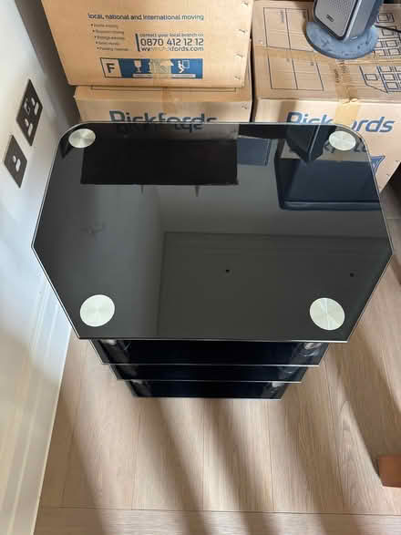 Photo of free Glass TV/Media stand (Raynes Park SW20) #3