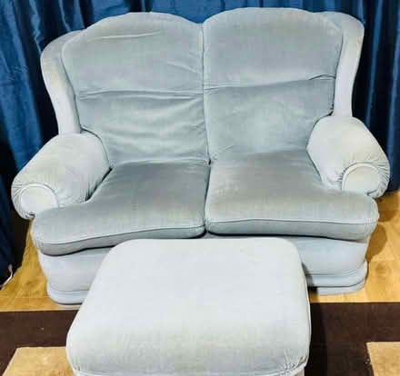 Photo of free Sofa with footstool (Redhill RH1) #1