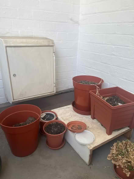 Photo of free Soil and pots for gardening (Bedford railway station MK40) #3