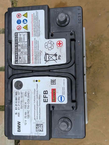 Photo of free BMW Car Battery 12V 70Ah (Birchgate Close SK10) #2