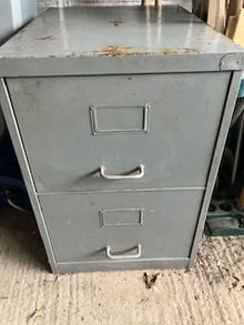 Photo of free Metal filing cabinet (North Hill, Minehead) #1