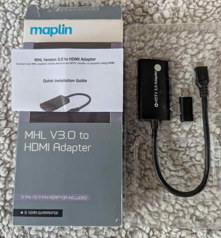 Photo of free Maplin MHL V3.0 to HDMI Adaptor (Gleadless S14) #2