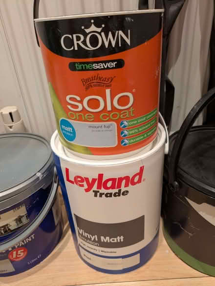 Photo of free Blue paint emulsion (Heaton Mersey SK4) #1