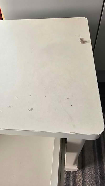 Photo of free Small white bedside cabinet (Wigmore, Gillingham) #4