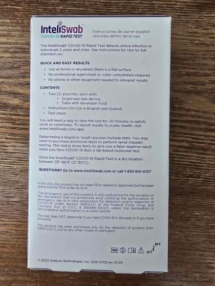 Photo of free Inteliswab COVID-19 Rapid Tests (West 7th) #2