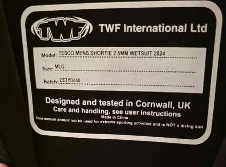 Photo of free Shorty wetsuit (Inchbrook GL6) #3