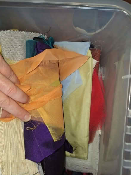 Photo of free Box of fabric pieces (Stockethill AB16) #3
