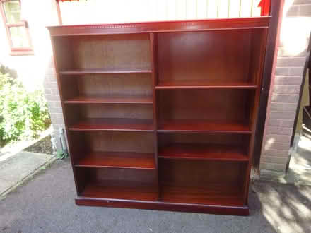 Photo of free Vintage Reproduction Antique Mahogany Adjustable Bookcase (Royal Wootton Bassett SN4) #1
