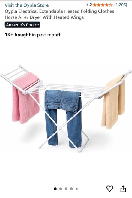 Photo of free Heated clothes airer (Sydenham Cv311gp) #2