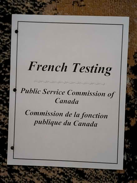 Photo of free French test (Ottawa) #1