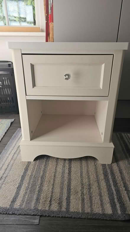 Photo of free Small white bedside cabinet (Wigmore, Gillingham) #1