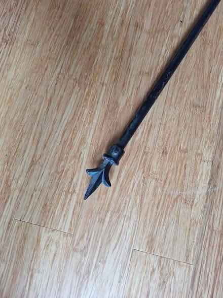 Photo of free 2 black metal curtain poles. (Chalford Hill GL6) #2