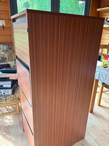 Photo of free Four drawer, wooden filing cabinet (Sawley) #4