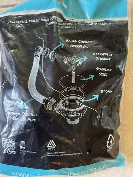 Photo of free basket strainer waste kit & electrical conduit t-piece (Eastbourne BN21) #1