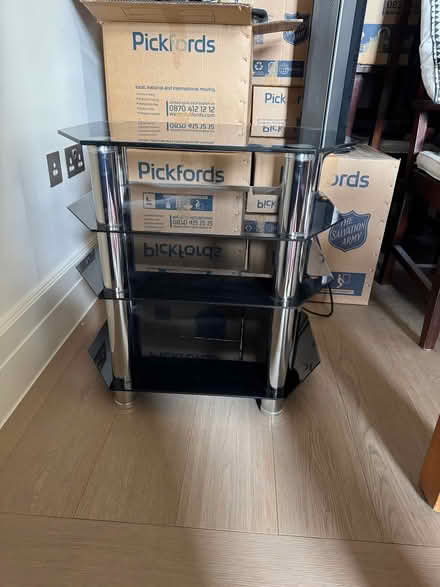 Photo of free Glass TV/Media stand (Raynes Park SW20) #1