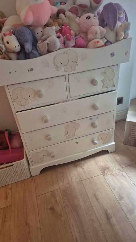 Photo of free Nursery chest of drawers and cotbed (W8 6TN) #1
