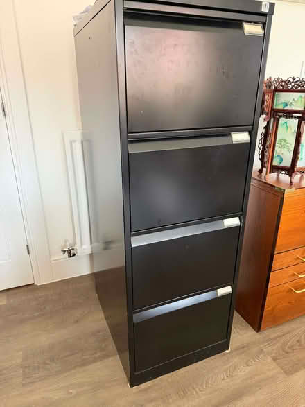 Photo of free Large Black Filing Cabinet (Hulme Walfield CW12) #1