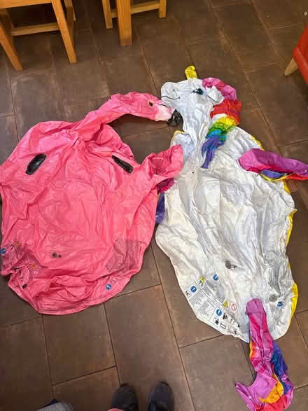 Photo of free Inflatable flamingo and unicorn (Wa16 8hw) #1