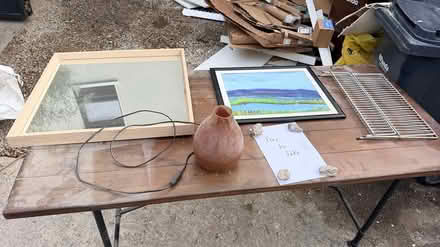 Photo of free Table, mirror, lamp, frame (Dun Laoghaire) #1