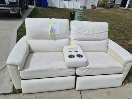 Photo of free White leather recliner Sofia (Wright City) #1