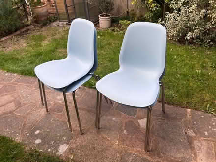 Photo of free Blue dining chairs (Brixton SW2) #1