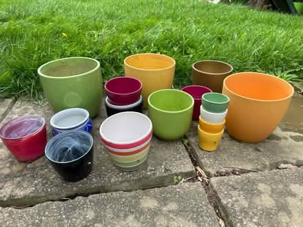 Photo of free Assortment of ceramic pots (DE15 Burton) #1