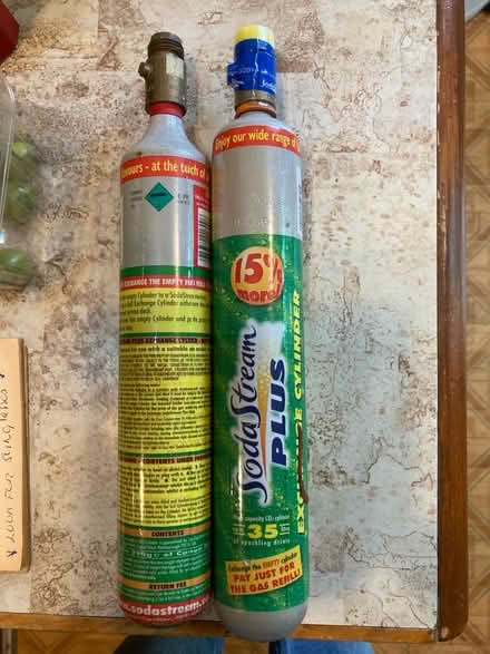 Photo of free Sodastream gas bottles (City Centre NR1) #1