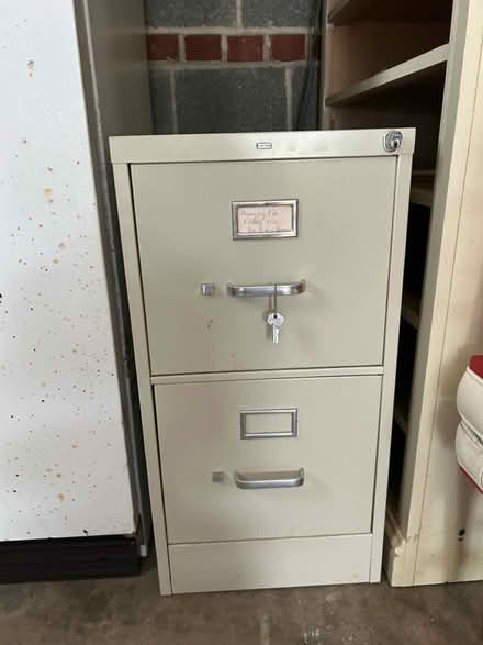 Photo of free Small Filing Cabinet with Keys (North Springfield) #1