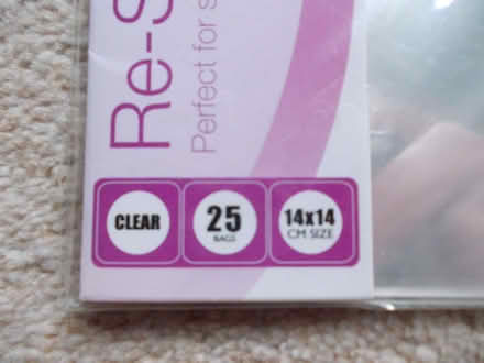 Photo of free Resealable clear crafting bags (Haywards Heath RH16) #3