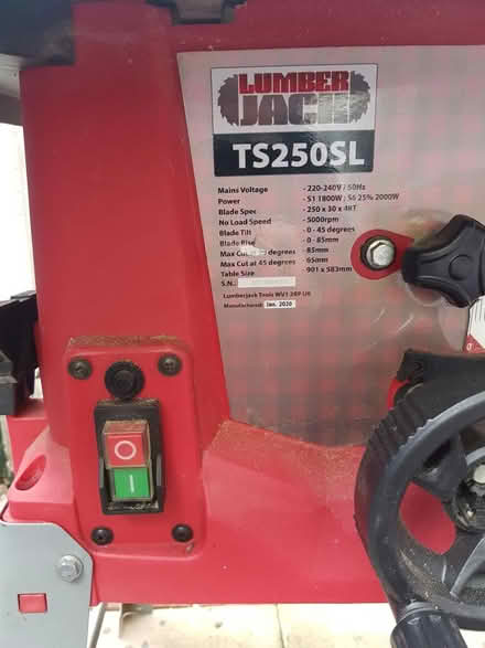 Photo of free Lumberjack 10-inch table saw (Shiregreen S5) #2