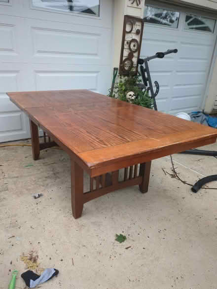 Photo of free Large heavy solid wood table (Leonardo/Middletown) #1