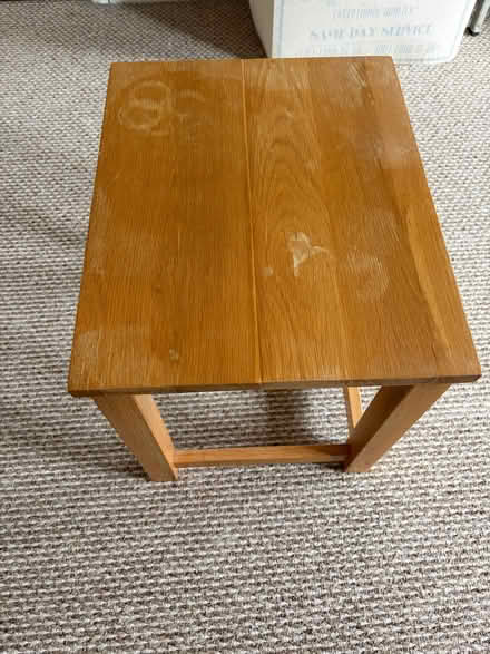 Photo of free small wooden table (Marsworth HP23) #1