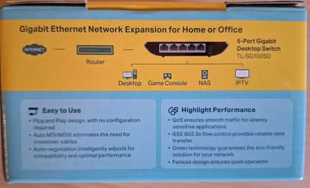 Photo of free 5-port Gigabit desktop switch (Malvern Link WR14) #3