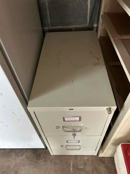 Photo of free Small Filing Cabinet with Keys (North Springfield) #2
