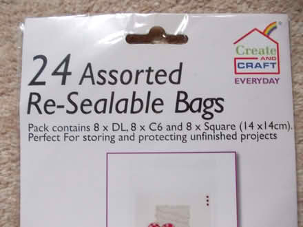 Photo of free Resealable clear crafting bags (Haywards Heath RH16) #2