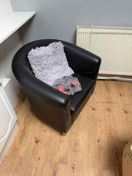 Photo of free Black Sofa Chair (Tyersal BD4) #1